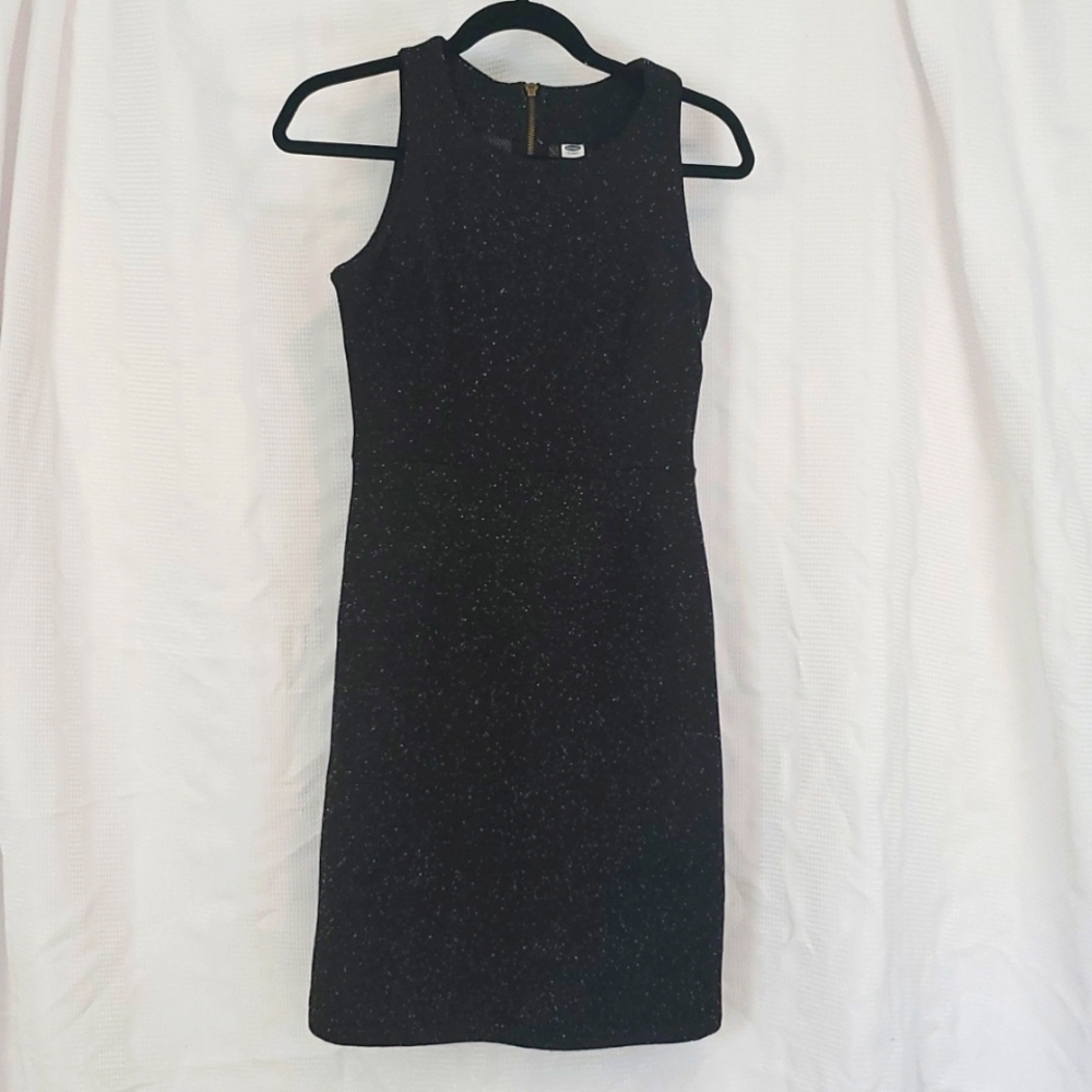 3 for $10 OLD NAVY Fitted High Neck Dress Dark Gray/Black Heathered Size XS NWOT